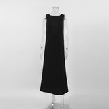 Women Dress Spring Vest Skirt Women Loose round Neck Dress