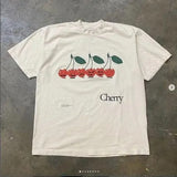 Summer New Fashion Retro T Shirt Fun Fruit Print T-Shirt