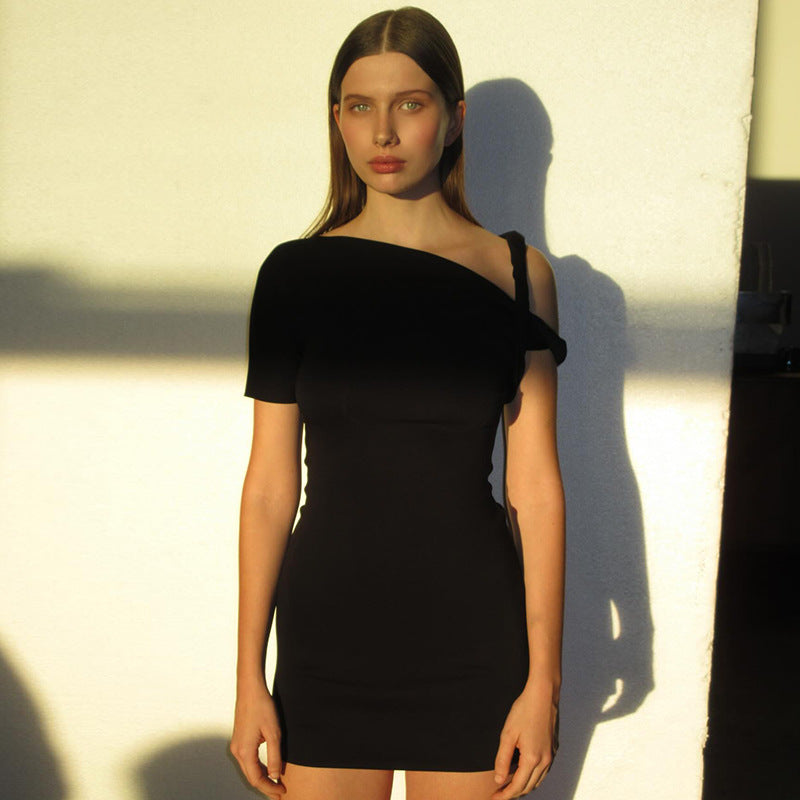 Women Dresses Slim Fit Sexy Style Hip-Wrapped Short Dress