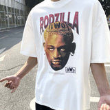 Dennis Rodman Graphic Tee SAINT MICHAEL CHO "Style High Street Short Sleeves