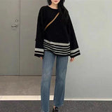 Women Knitwear Autumn and Winter round Neck Knitwear Loose Sweater