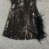 Women Evening Dress Sexy V-neck
