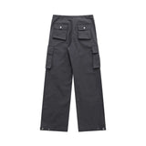 Men Sweatpants Multi-Pocket Workwear Casual Pants Men's Spring and Summer Straight Wide-Leg Pants Trousers