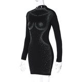 Women Dresses Autumn Sexy Long Sleeve Narrow Dress