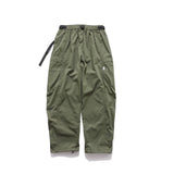 Men Sweatpants Loose Multi-Pocket Pleated Wide Leg Casual Trousers