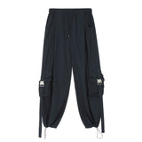 Men Sweatpants Spring/Summer Thin Workwear Trousers Men's Loose Casual Wide-Leg Pants Multi-Pocket Straight-Leg Pants