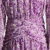 Women Dresses Spring round Neck Long Sleeve Flounced Skirt (Qymy0409)