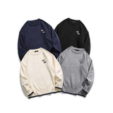 Unisex Sweater Autumn Patch Crew Neck Pullover Sweater