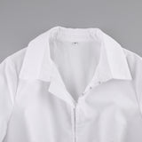 Women Dress Shirt Dress Women's Autumn and Winter Tight Long Sleeve Dress