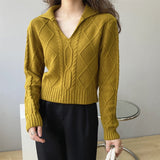 Women Winter Knitted Sweater Loose Autumn Sweater 8t8186