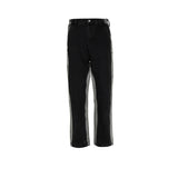 MIJKO Mens Vintage Pants Washed Old Bootcut Jeans