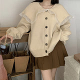 Women Knitwear Autumn and Winter Sweater Coat Loose Knitted Cardigan