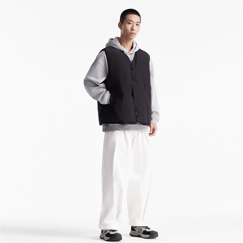 Unisex Winter Cotton Coat Winter Warm Cotton Vest