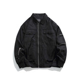 Unisex Jacket Fall Lapels Contrast Color Jacket
