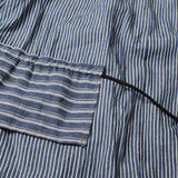Women Dresses Spring Retro Denim Dress Women's Stand Collar Single-Breasted Dress (Qymy0409)