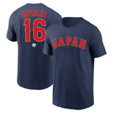 MLB T-Shirts MLB Otani Shohei Jersey T-Shirt Sports T-Shirt Short Sleeve