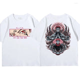 Loose Oversized  Cotton T Shirts Anime Jujutsu Kaisen Ryomen
