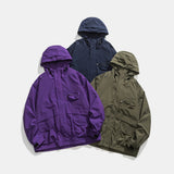 Unisex Jacket Autumn Windproof Hood Coat