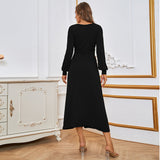 Women Dress Sexy V-neck Slim Fit Dress