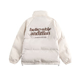 Unisex Winter Cotton Coat Stand-up Collar Cotton-Padded Clothes Couple Warm Cotton Jacket