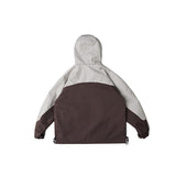 Unisex Jacket Vintage Color Matching Hooded Hooded Jacket Men's Jacket Coat