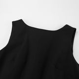 Women Dress Spring Vest Skirt Women Loose round Neck Dress