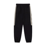 Men Sweatpants Sports Pants Men Loose Casual Trousers Striped Elastic Waist Ankle-Tied Sweatpants