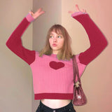 Women Knitted Sweater Fall/Winter Slim Sweater Top Women's round Neck Long Sleeve Sweater