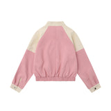 Women Jacket Fall Stand Collar Embroidery Loose Jacket Coat