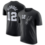NBA T-Shirts Outdoor Sports T-Shirt Men's NBA Spurs Basketball Jacket Short Sleeve