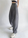 Women Sweatpants Autumn Wide Leg Pants Baggy Straight Trousers