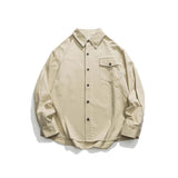 Unisex Shirts Autumn Collar Back Buttoned Shirt