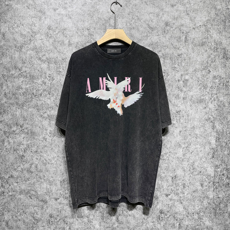 Amiri T-Shirt Distressed Retro Short Sleeve T-shirt