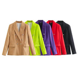 Women's Suits Jacket Women's Spring and Autumn Loose Small Suit