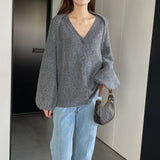 Women Knitted Two-Piece Set Autumn Two-Piece Solid Color Short Vest Top Suit Z809