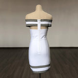 Women's Evening Dress Bandage Dress Hip Skirt Sexy off-the-Shoulder Evening Dress