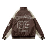 Men Jacket Coat Baggy Coat Men's Ins Letter Embroidery Bomber Jacket