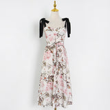 Women Dresses Bohemian Summer Sling Long Dress (Qymy0409)