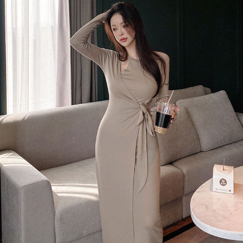 Women Dresses Hollow Dress Hip Skirt