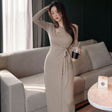 Women Dresses Hollow Dress Hip Skirt