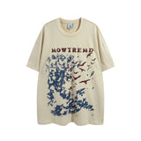 Men T Shirt Gothic Letter Dark Printed Short Sleeve T-shirt