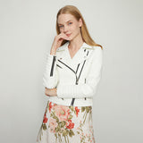 Women Leather Jacket Women's Zipper Leather Jacket Women's PU Leather Jacket Women's Short Coat