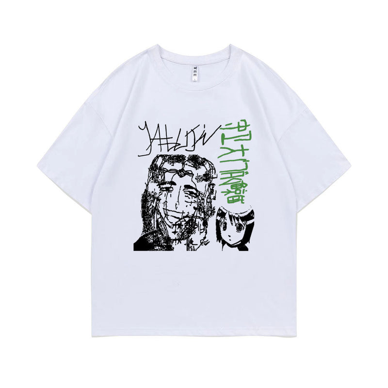 Limited Edition Yabujin T-shirt Summer Unisex O-collar Cotton