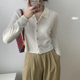 Women Cardigan Sweater Knitted Coat Cardigan Spring 8t7136