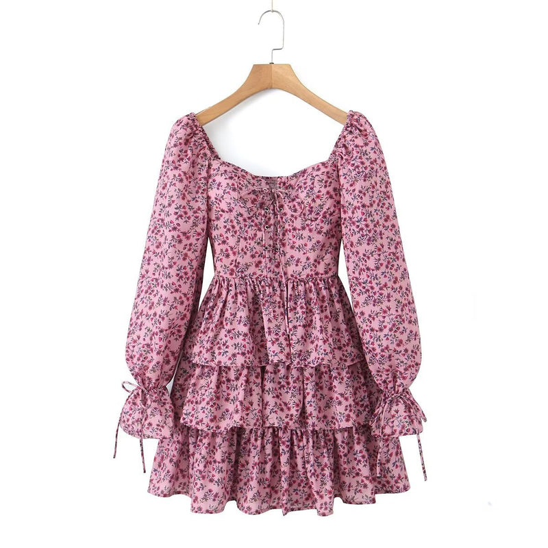 Women Dresses Spring/Summer Cake Dress Short Skirt (Xds0414)