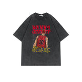 SLAM DUNK T-shirt anime old washed cotton short-sleeved top