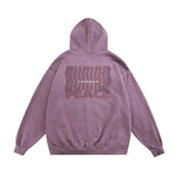 Men Hoodie Hip Hop Oversize Graffiti Cropped Hoodie