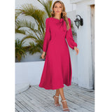Women Date Dress Fall/Winter Dress Leisure Long Sleeve Dress