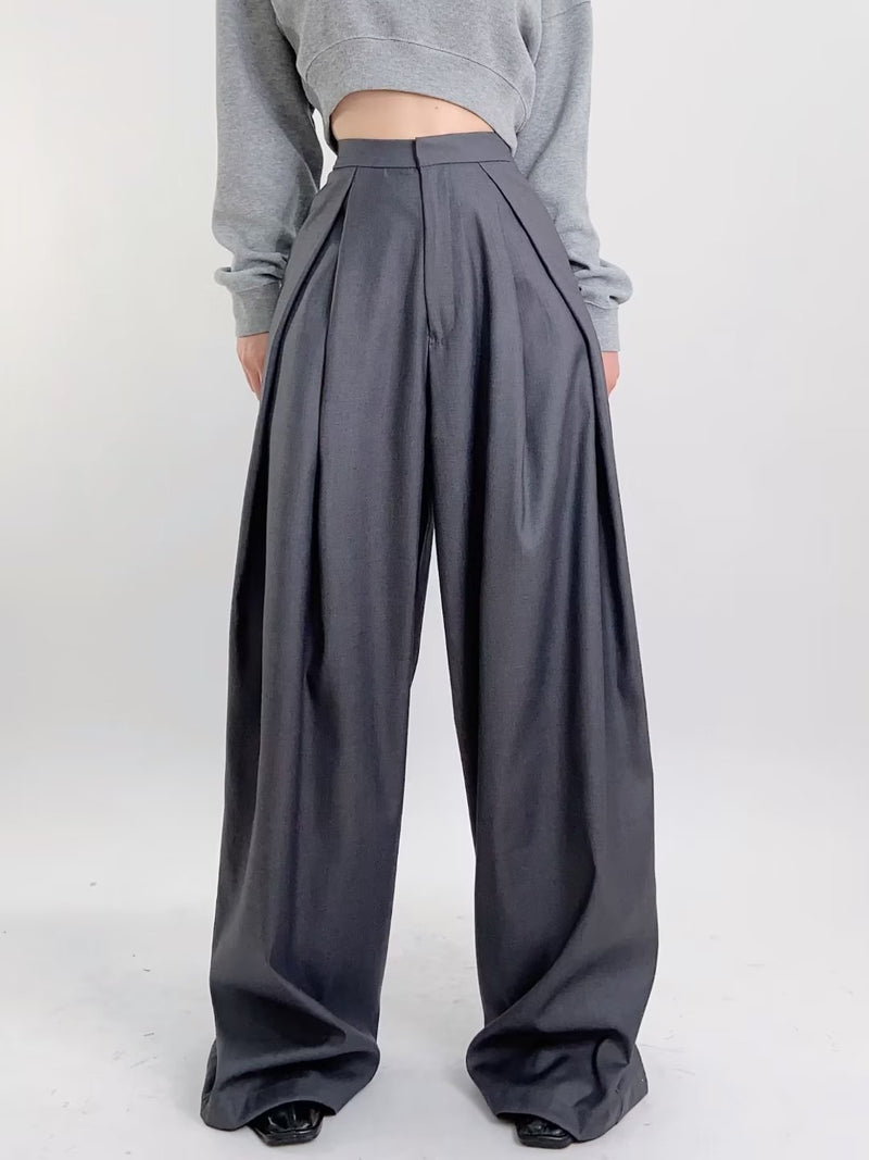 Women Sweatpants Wide Leg Pants Draped Casual Pants
