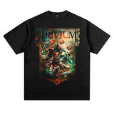 Mens Vintage Rock Band T-Shirt Trivia Band Print T-Shirt VINTAGE Loose Top Short Sleeve